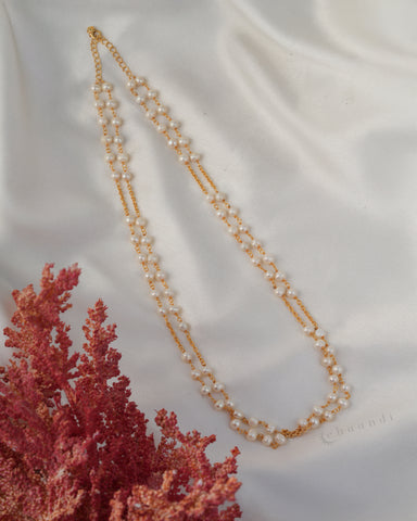 Gold Polish Silver Necklace  CHN1943