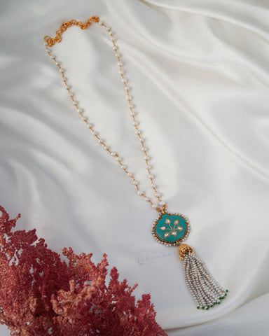 Gold Polish Silver Necklace  CHN1942