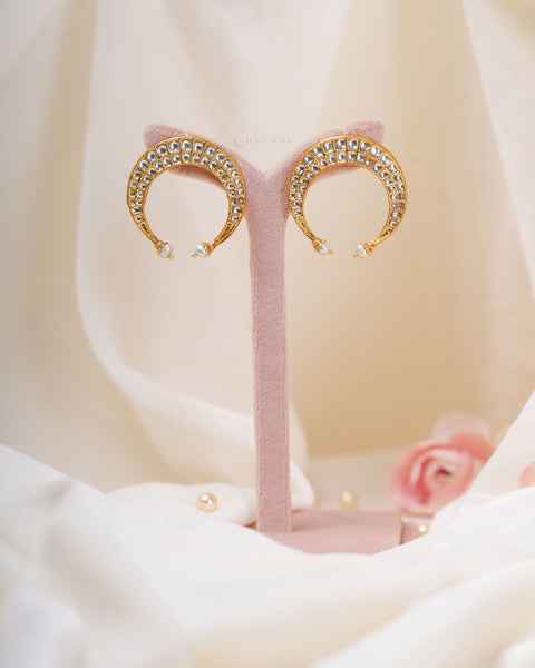 Gold Polish Silver Earrings