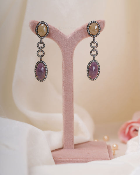 Gold Polish Silver Earrings