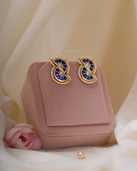 Gold Polish Silver Earrings