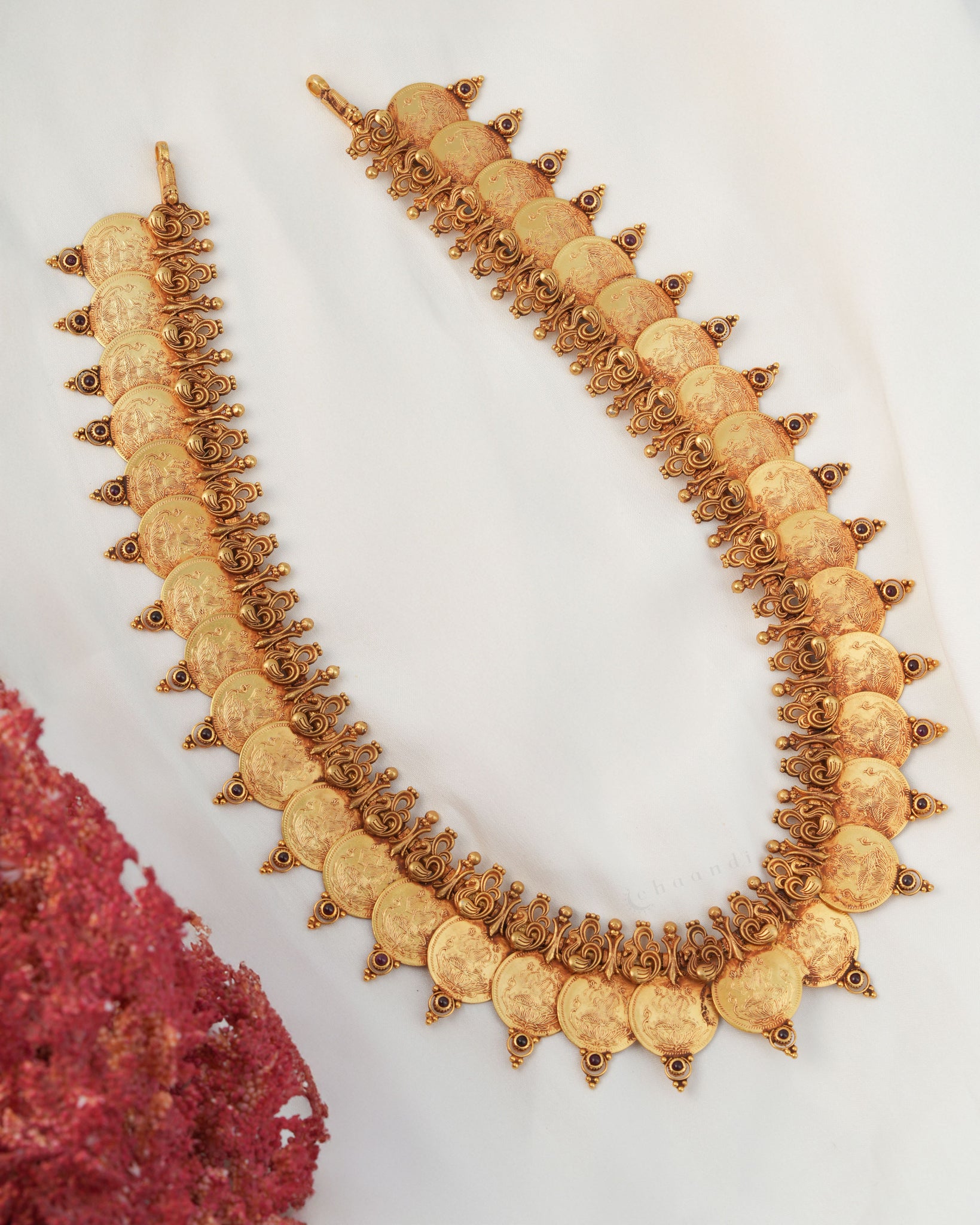 Gold Polish Silver Necklace CHN1957