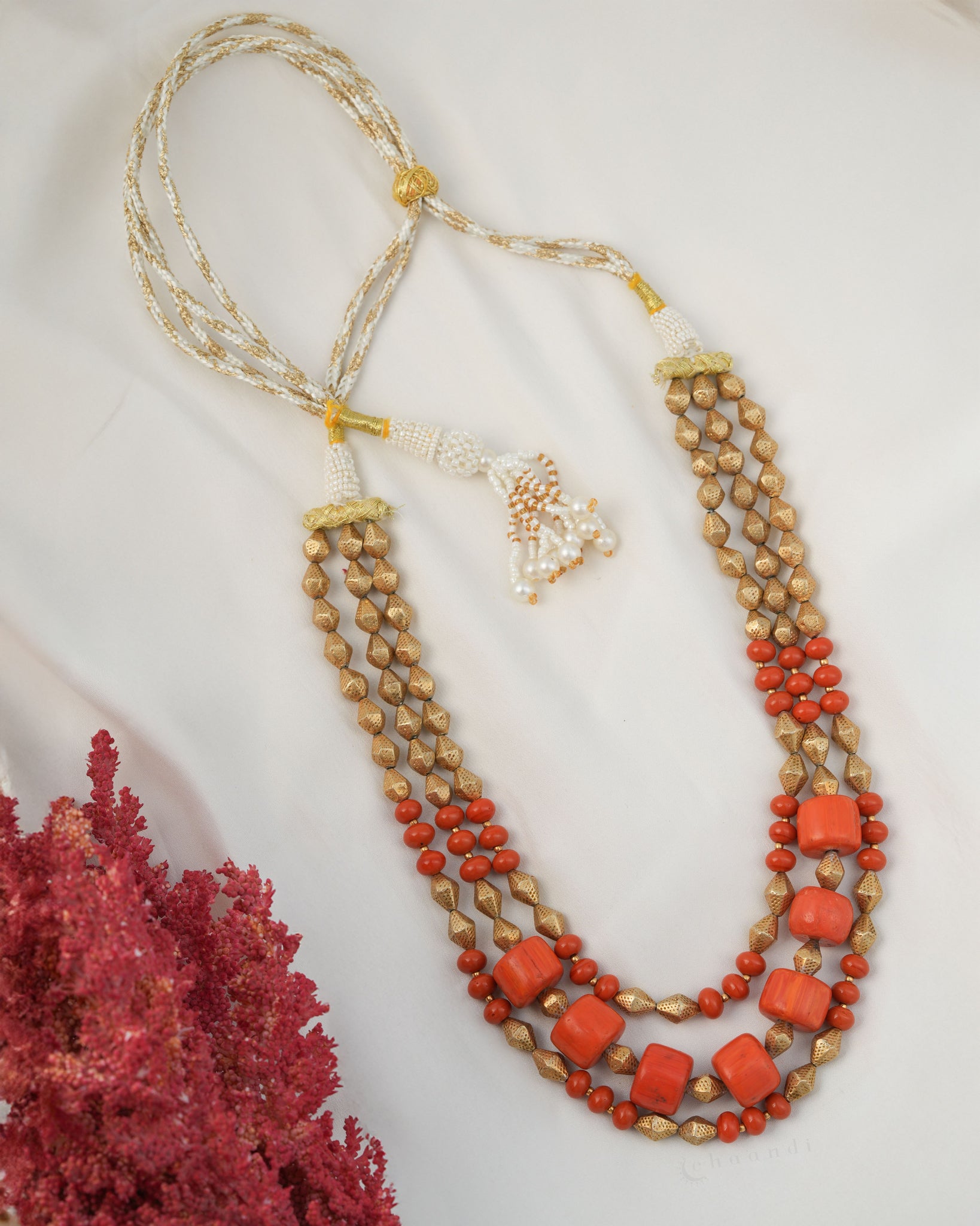 Gold Polish Silver Necklace CHN1959