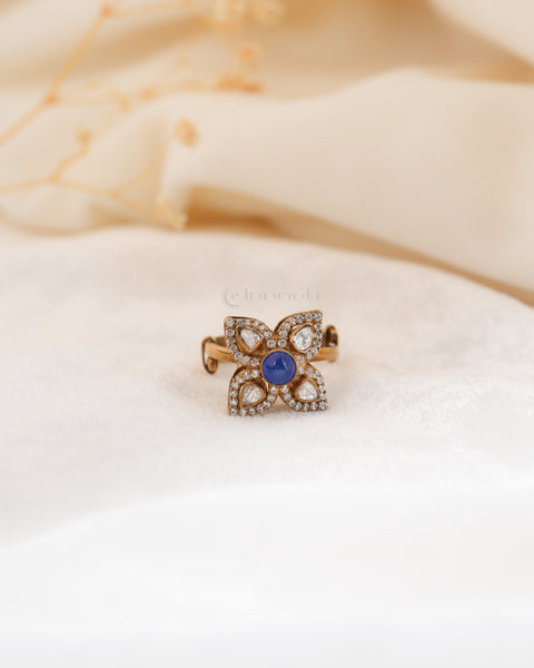 Gold polish Silver Ring CHFR1050