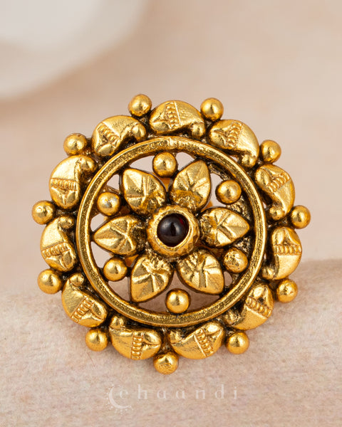 Gold Polish Silver Earrings CHE2363