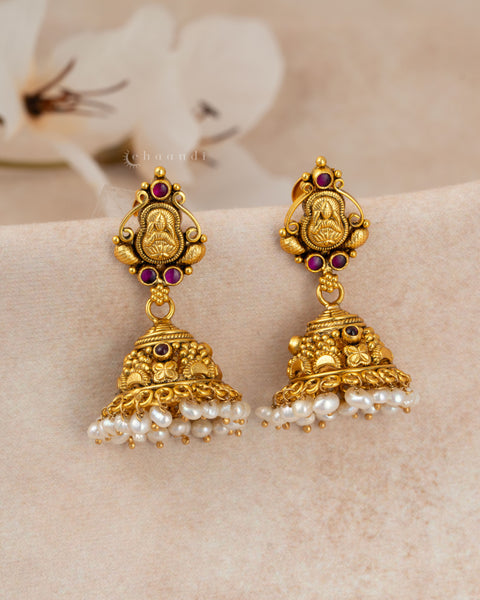 Gold Polish Silver Earrings