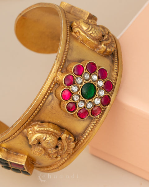Gold Polish Silver Bangle (Single)