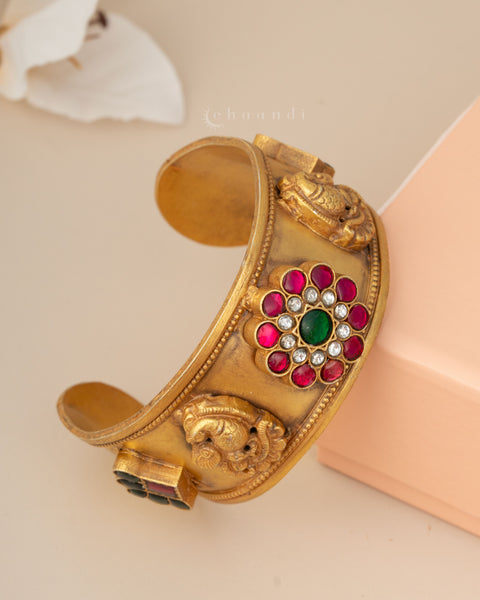 Gold Polish Silver Bangle (Single)