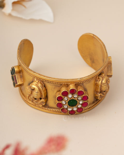 Gold Polish Silver Bangle (Single)