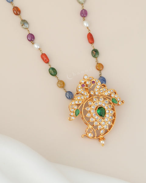 Gold Polish Silver Necklace CHN1964