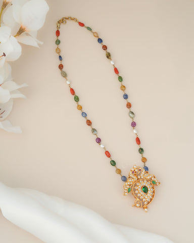 Gold Polish Silver Necklace CHN1964