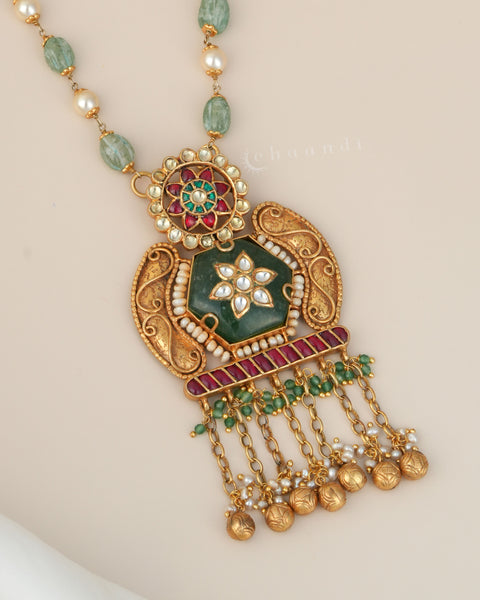 Gold Polish Silver Necklace