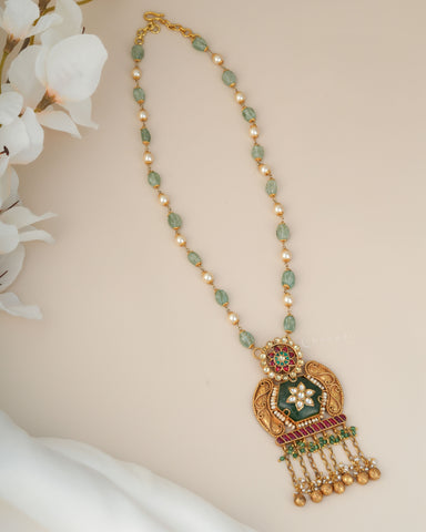 Gold Polish Silver Necklace CHN1963