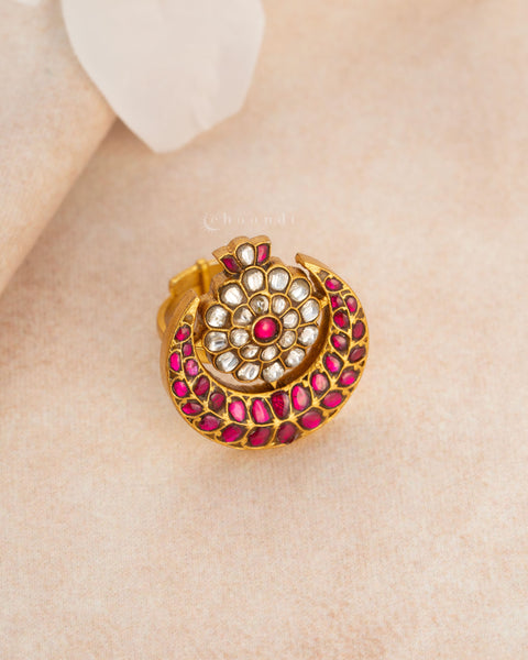 Gold polish Silver Ring CHFR1053