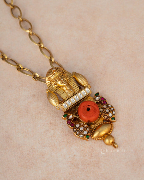 Gold Polish Silver Necklace CHN1989