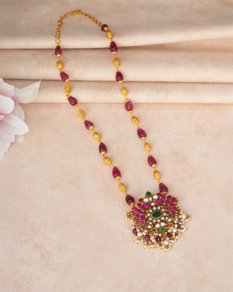 Gold Polish Silver Necklace CHN1986