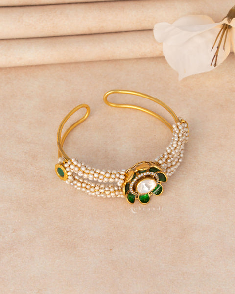 Gold Polish Silver Bangle (Single)