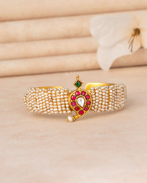 Gold Polish Silver Bangle (Single)