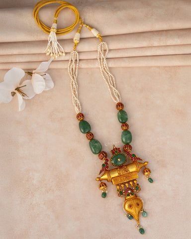 Gold Polish Silver Necklace CHN2014