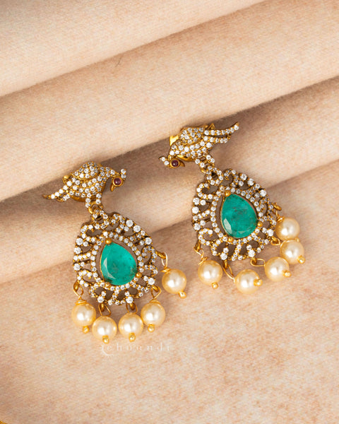 Gold Polish Silver Necklace Set
