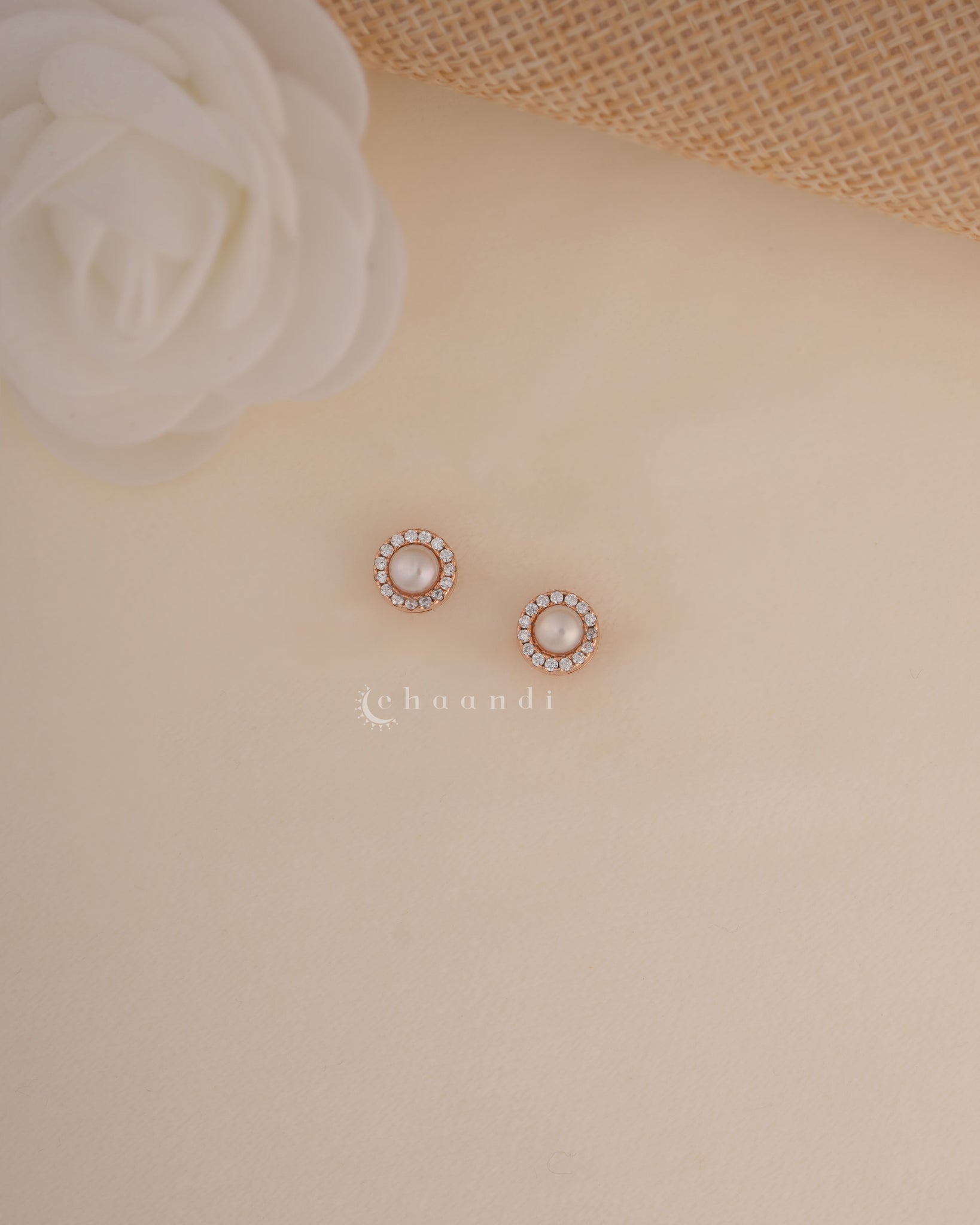 Rose Gold Silver Earrings SER1014