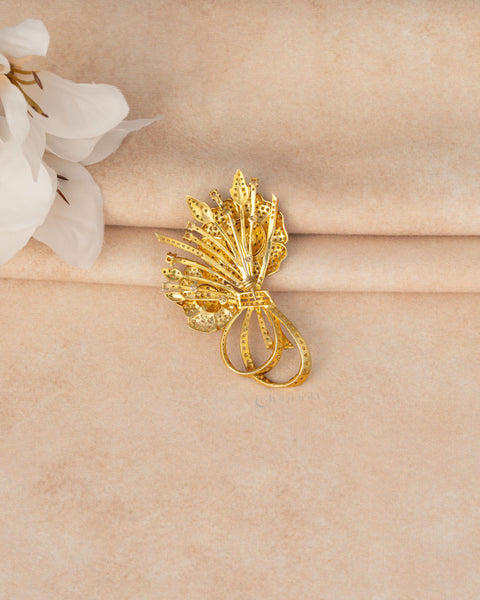 Gold Polish Silver Pendant