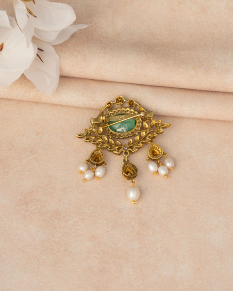 Gold Polish Silver Pendant CHP1046