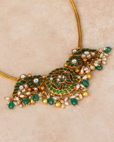 Gold Polish Silver Necklace