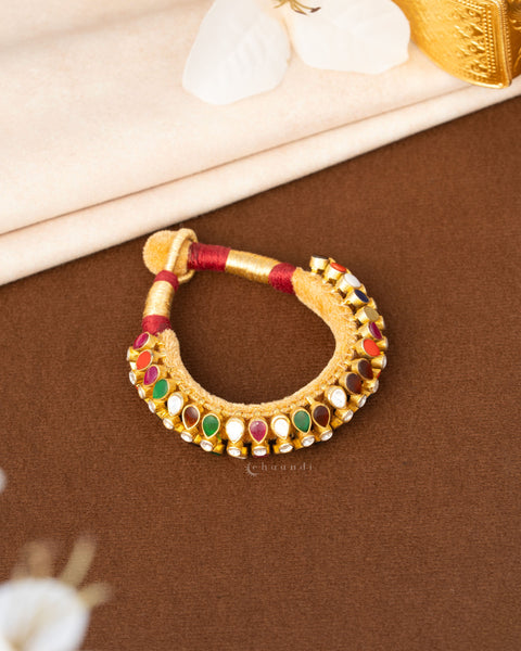 Gold Polish Silver Bracelet/Pochi (Single)