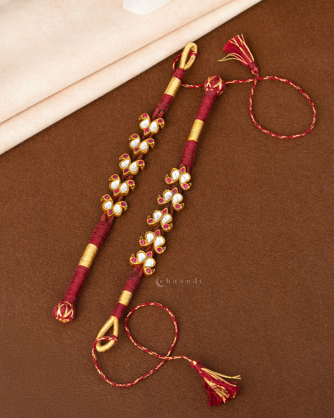 Gold Polish Silver Bracelet/Pochi
