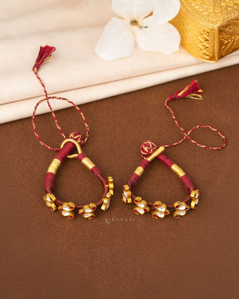 Gold Polish Silver Bracelet/Pochi