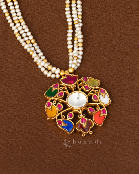 Gold Polish Silver Necklace