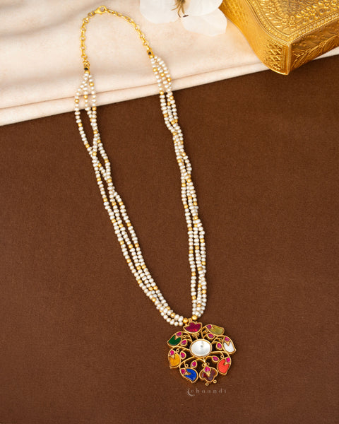 Gold Polish Silver Necklace