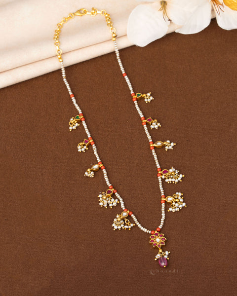 Gold Polish Silver Necklace