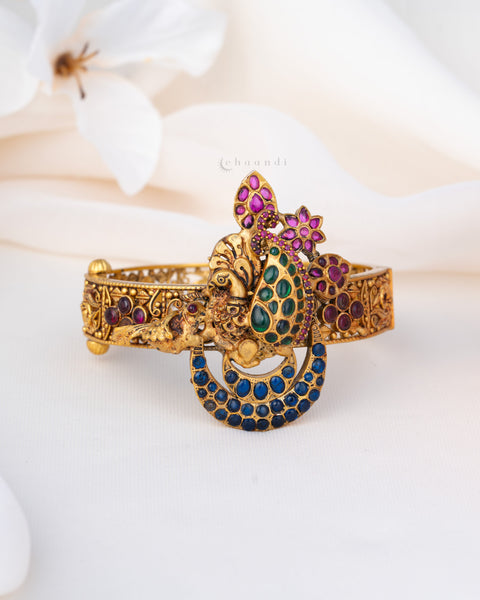 Gold Polish Silver Bangle (Single)