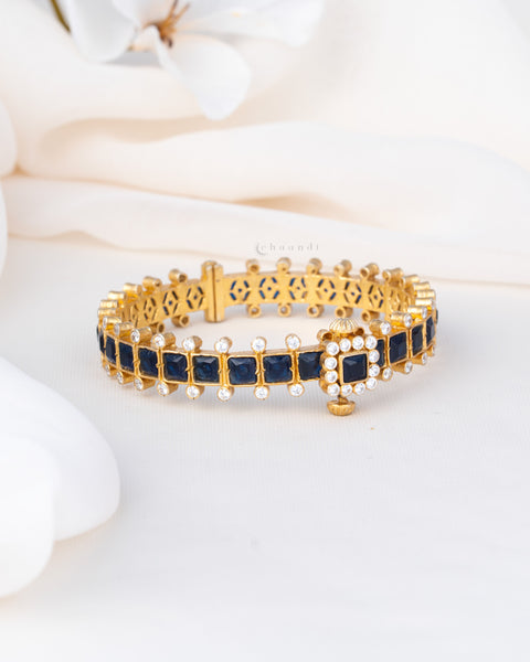 Gold Polish Silver Bangle (Single)