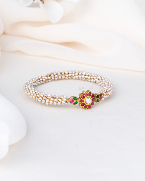 Gold Polish Silver Bangle (Single)