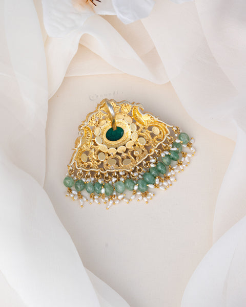 Gold Polish Silver Pendant
