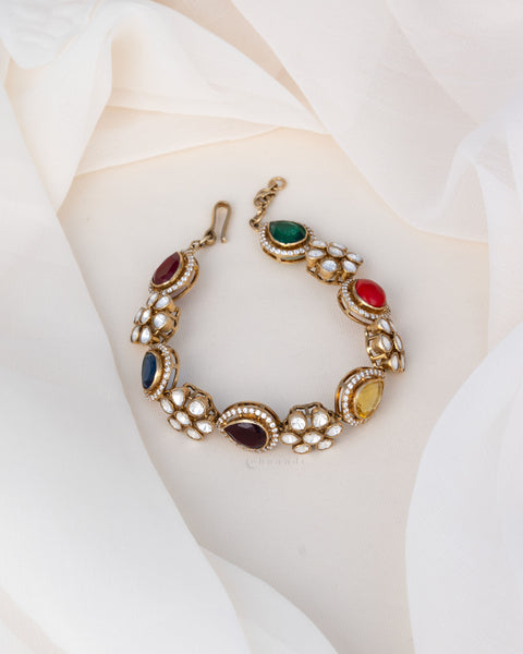 Gold Polish Silver Bacelet/Choker