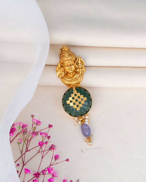 Gold Polish Silver Pendant