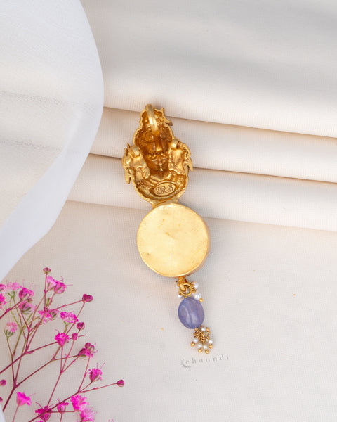 Gold Polish Silver Pendant