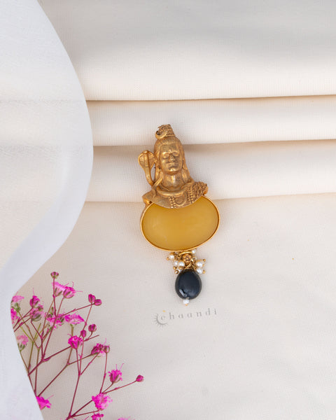 Gold Polish Silver Pendant