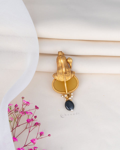 Gold Polish Silver Pendant