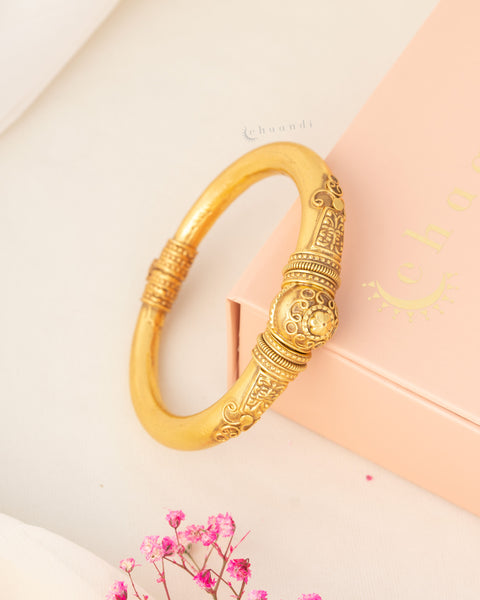 Gold Polish Silver Kada