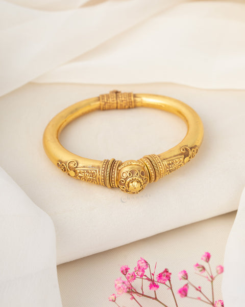 Gold Polish Silver Kada