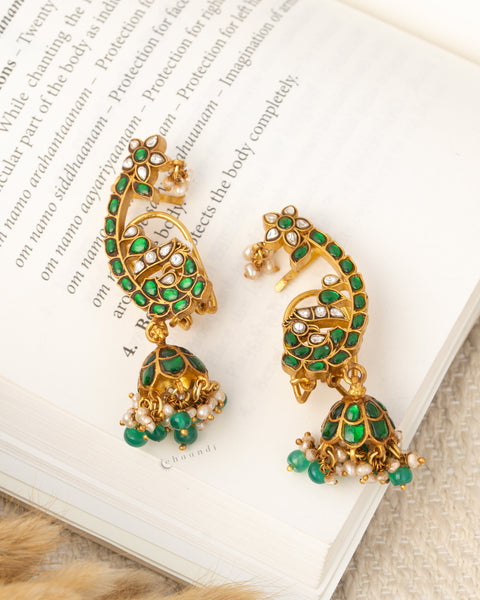 Gold Polish Silver Earrings CHE2549