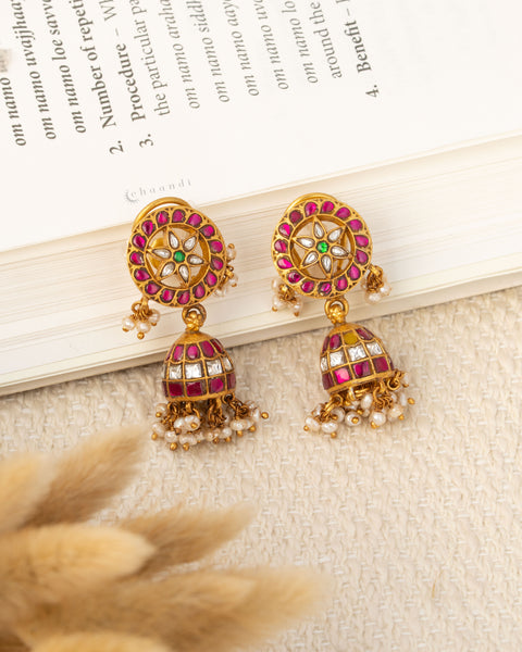 Gold Polish Silver Earrings