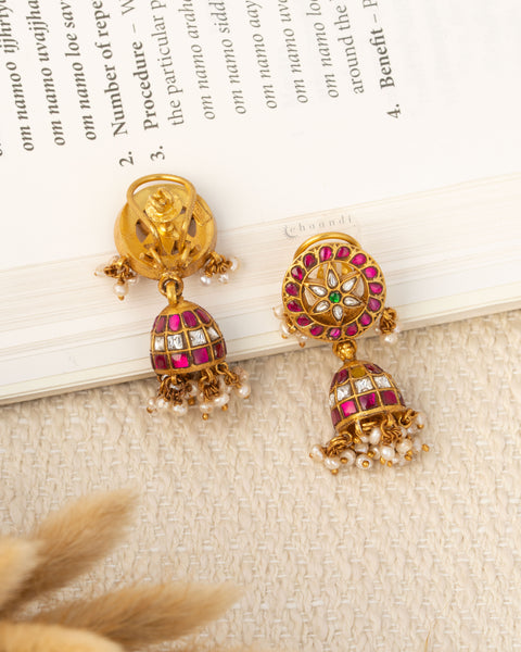 Gold Polish Silver Earrings