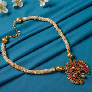 Gold Polish Silver Necklace CHN1273
