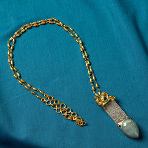 gold Polish Silver Necklace CHN1275